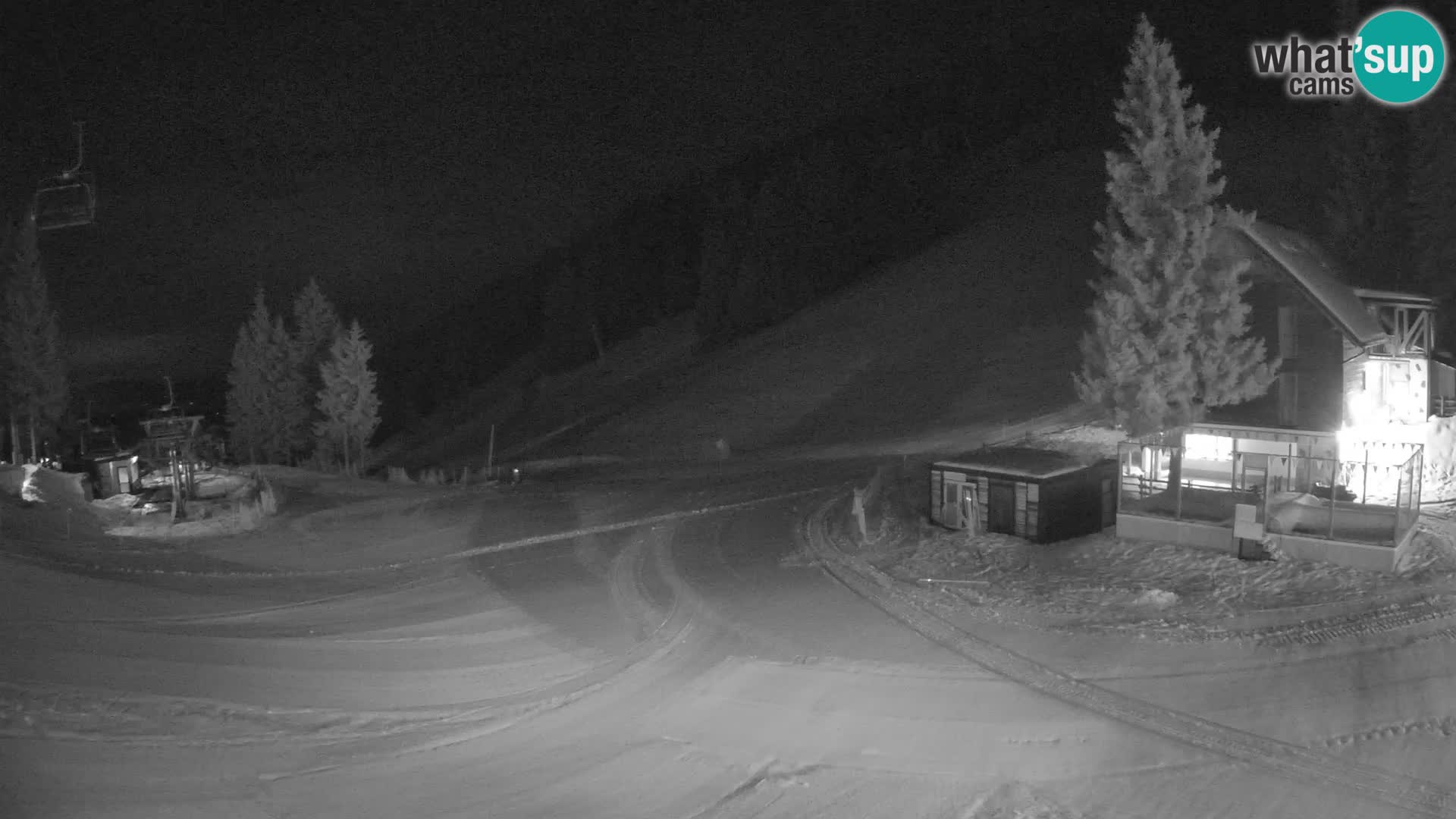 Cámara web en vivo de la estación de esquí GOLTE – vista a Medvedjak – Eslovenia