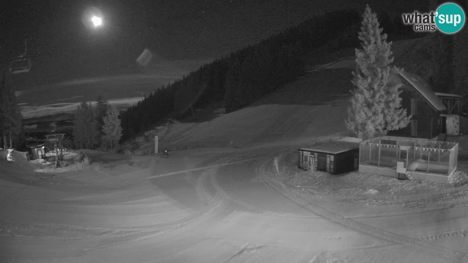 Cámara web en vivo de la estación de esquí GOLTE – vista a Medvedjak – Eslovenia