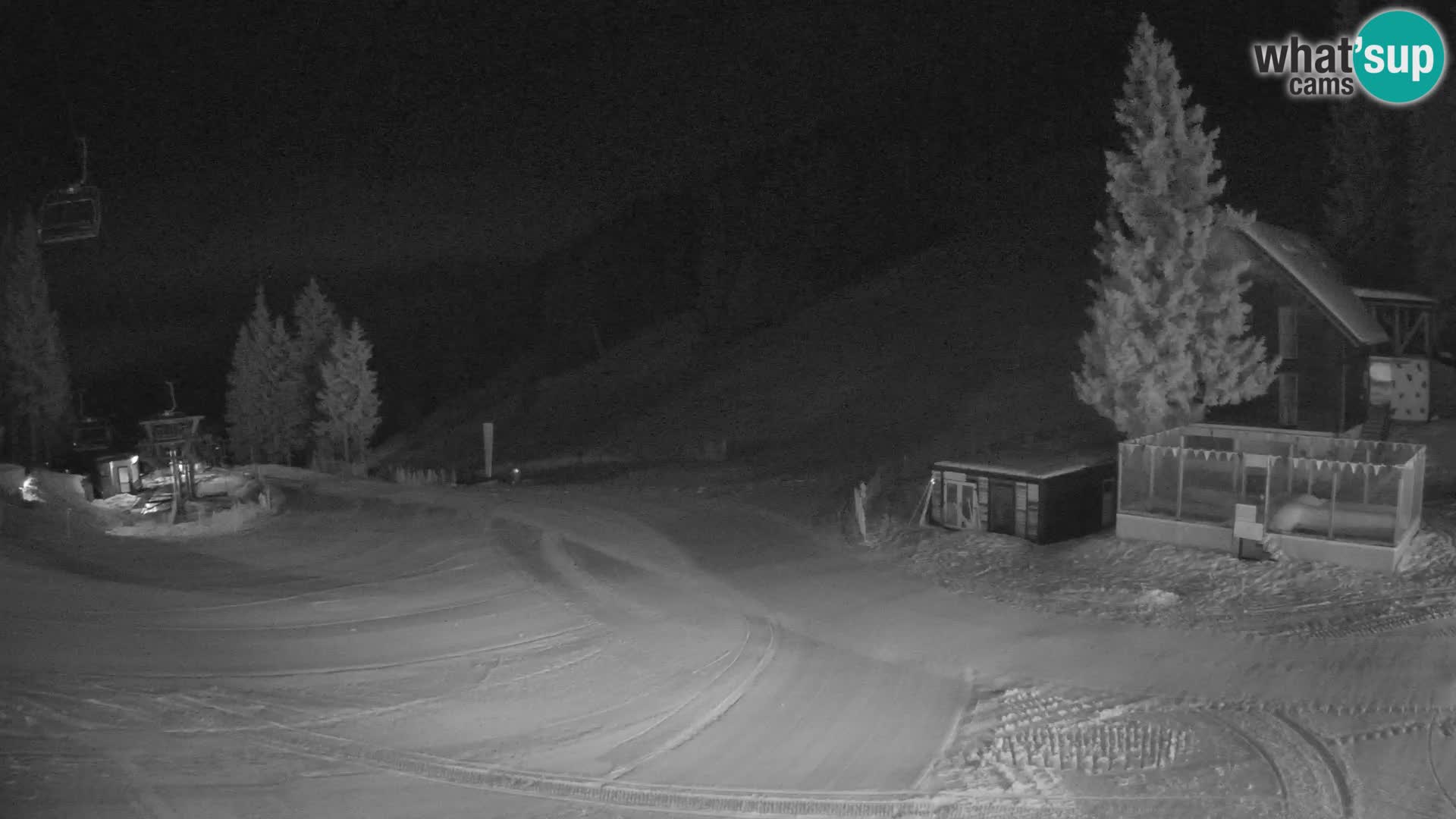 Cámara web en vivo de la estación de esquí GOLTE – vista a Medvedjak – Eslovenia