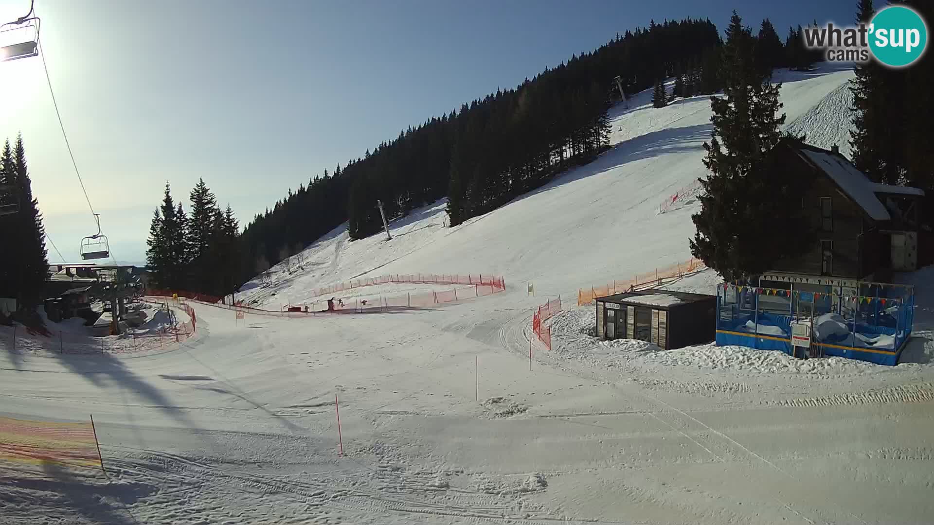 Cámara web en vivo de la estación de esquí GOLTE – vista a Medvedjak – Eslovenia