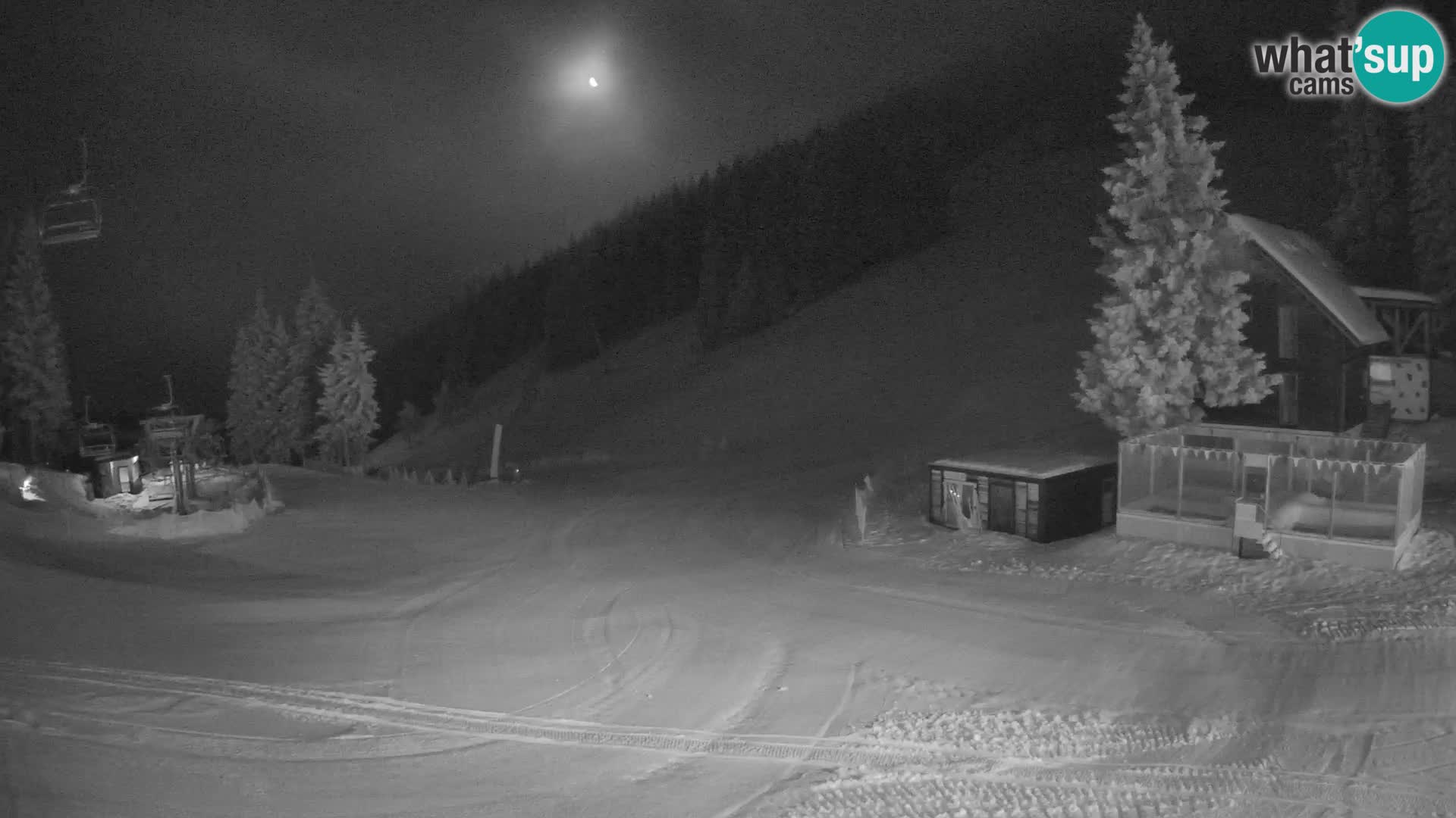 GOLTE skijalište web kamera – pogled na Medvedjak – Slovenija