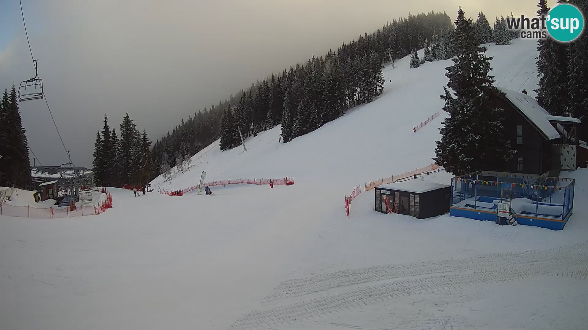 GOLTE Ski resort live webcam – view to Medvedjak – Slovenia