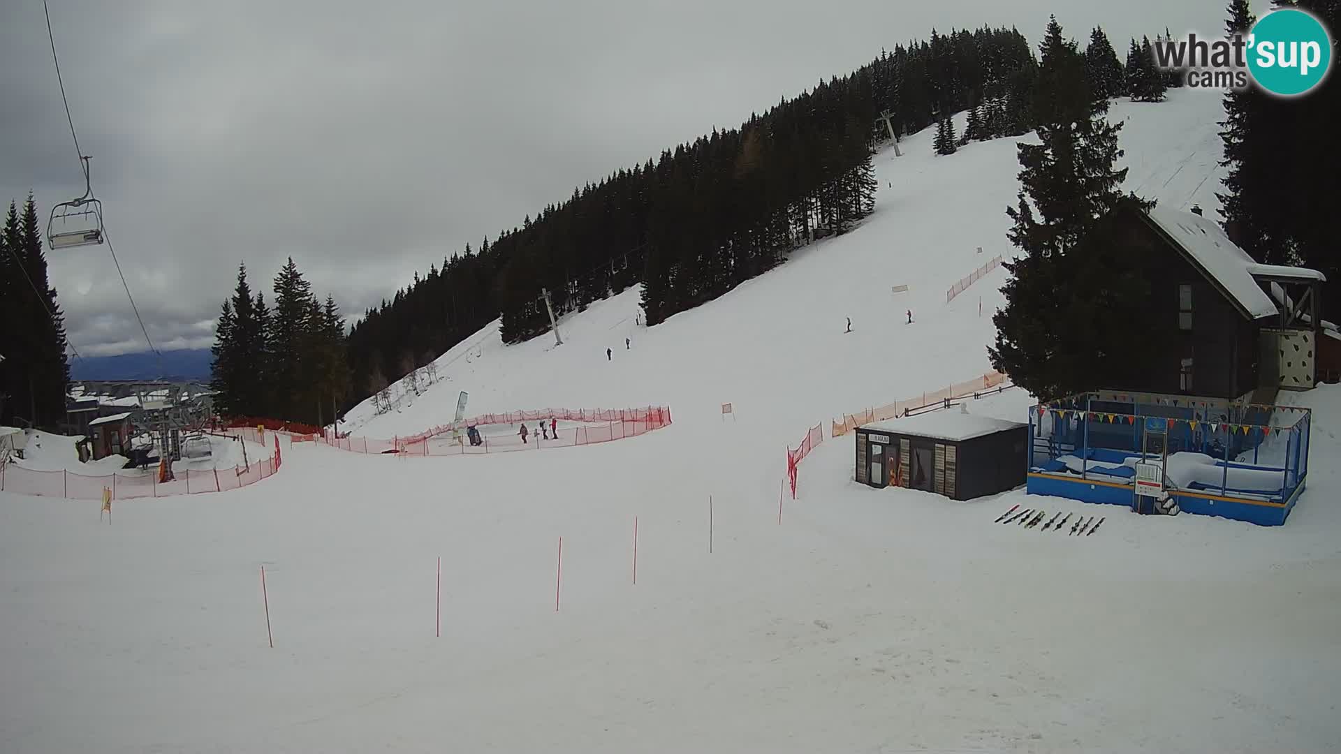 Webcam en direct de la station de ski de GOLTE – vue sur Medvedjak – Slovénie