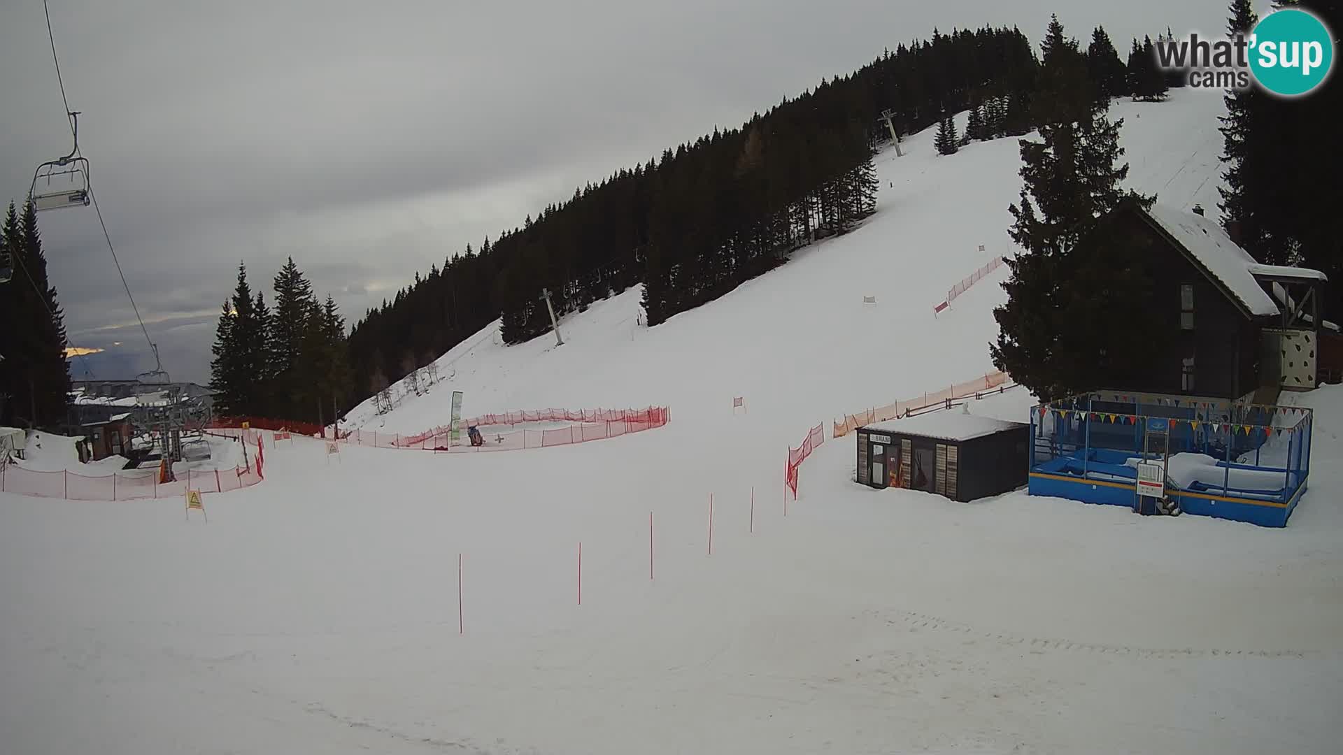 GOLTE Ski resort live webcam – view to Medvedjak – Slovenia