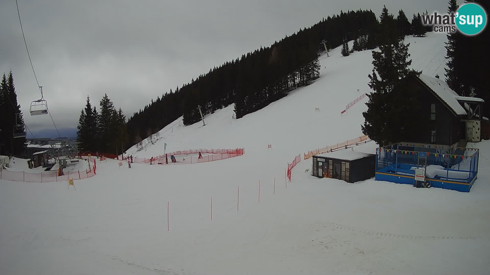Webcam en direct de la station de ski de GOLTE – vue sur Medvedjak – Slovénie
