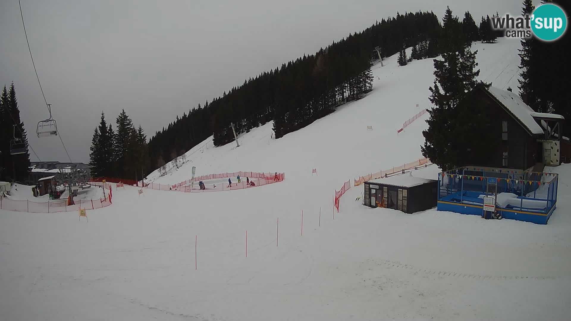 Webcam en direct de la station de ski de GOLTE – vue sur Medvedjak – Slovénie