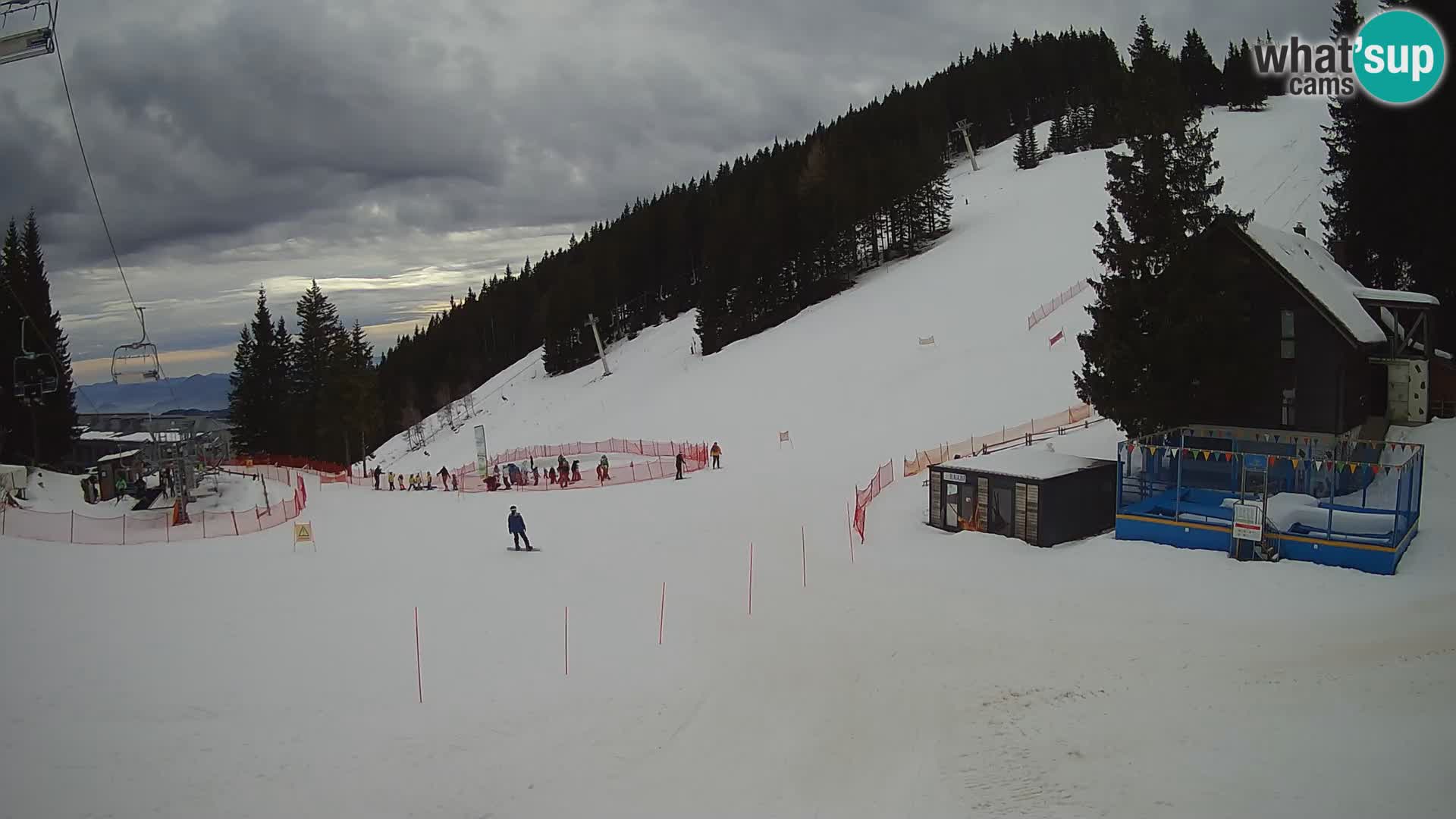 Webcam en direct de la station de ski de GOLTE – vue sur Medvedjak – Slovénie