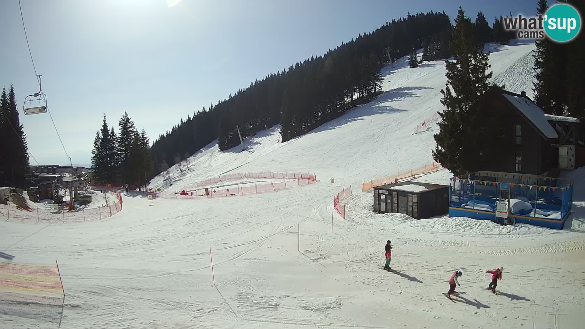Cámara web en vivo de la estación de esquí GOLTE – vista a Medvedjak – Eslovenia