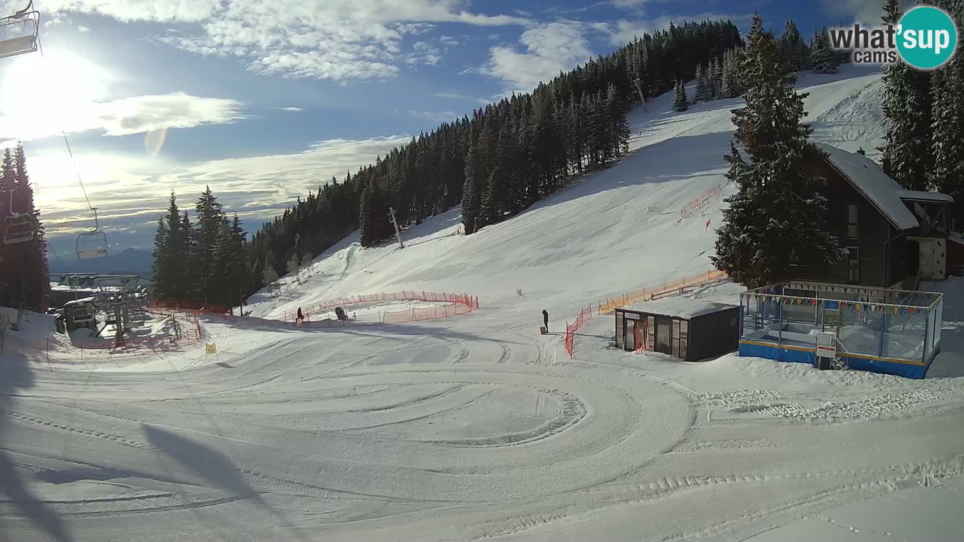 GOLTE Ski resort live webcam – view to Medvedjak – Slovenia