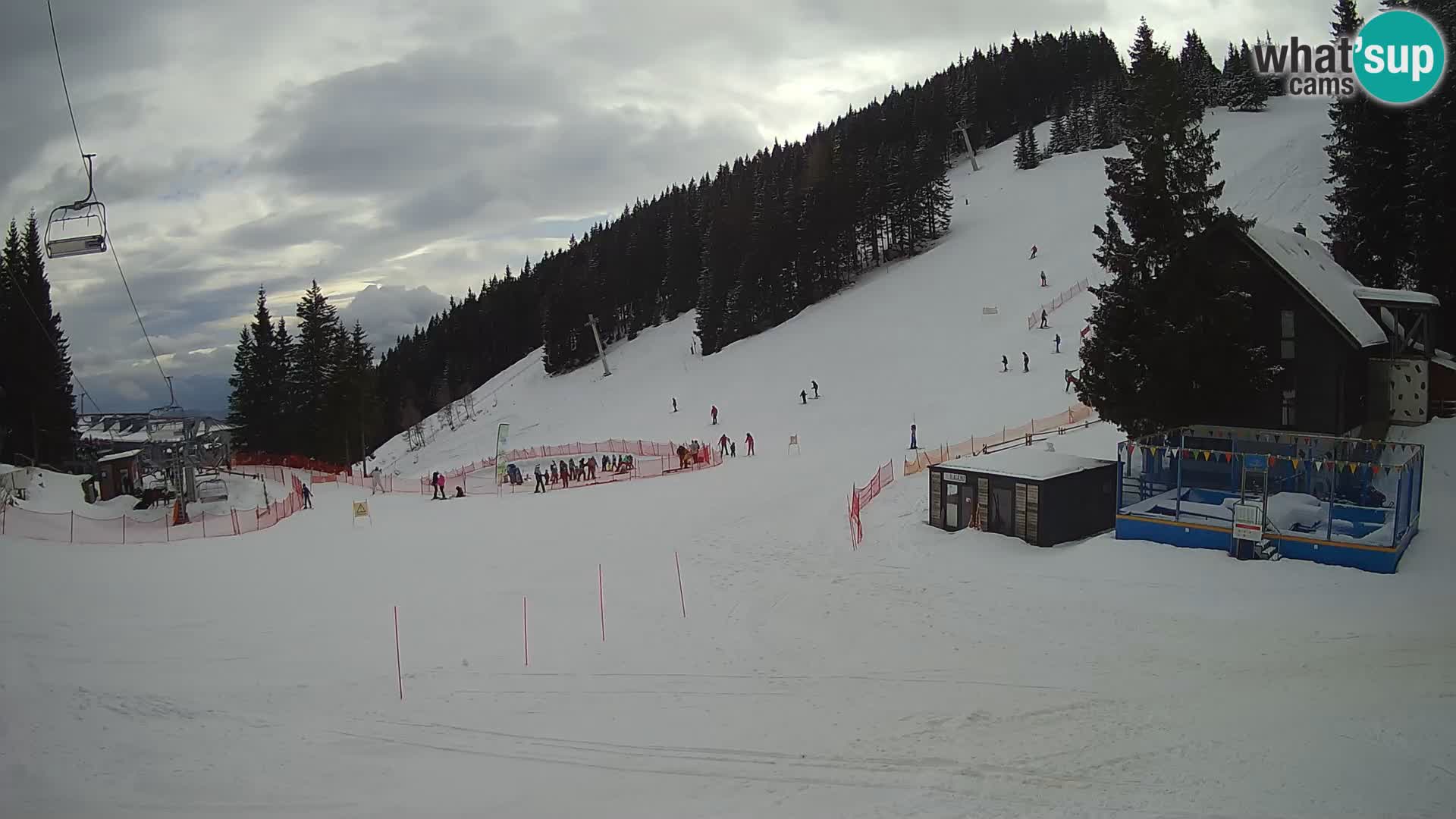 Webcam en direct de la station de ski de GOLTE – vue sur Medvedjak – Slovénie