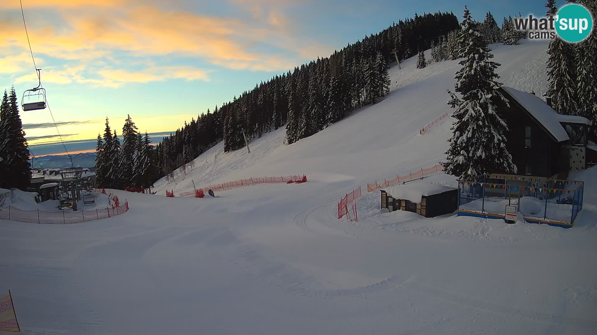 Webcam en direct de la station de ski de GOLTE – vue sur Medvedjak – Slovénie