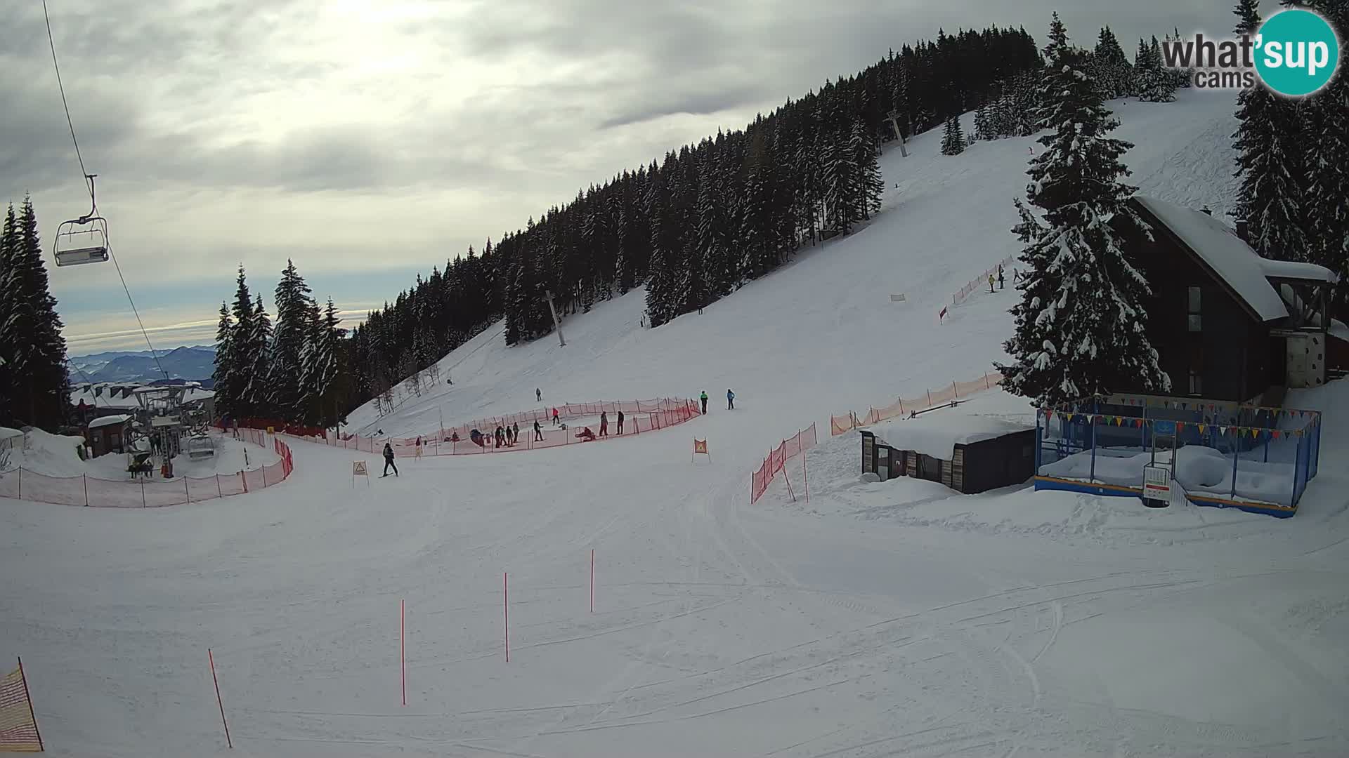 Webcam en direct de la station de ski de GOLTE – vue sur Medvedjak – Slovénie