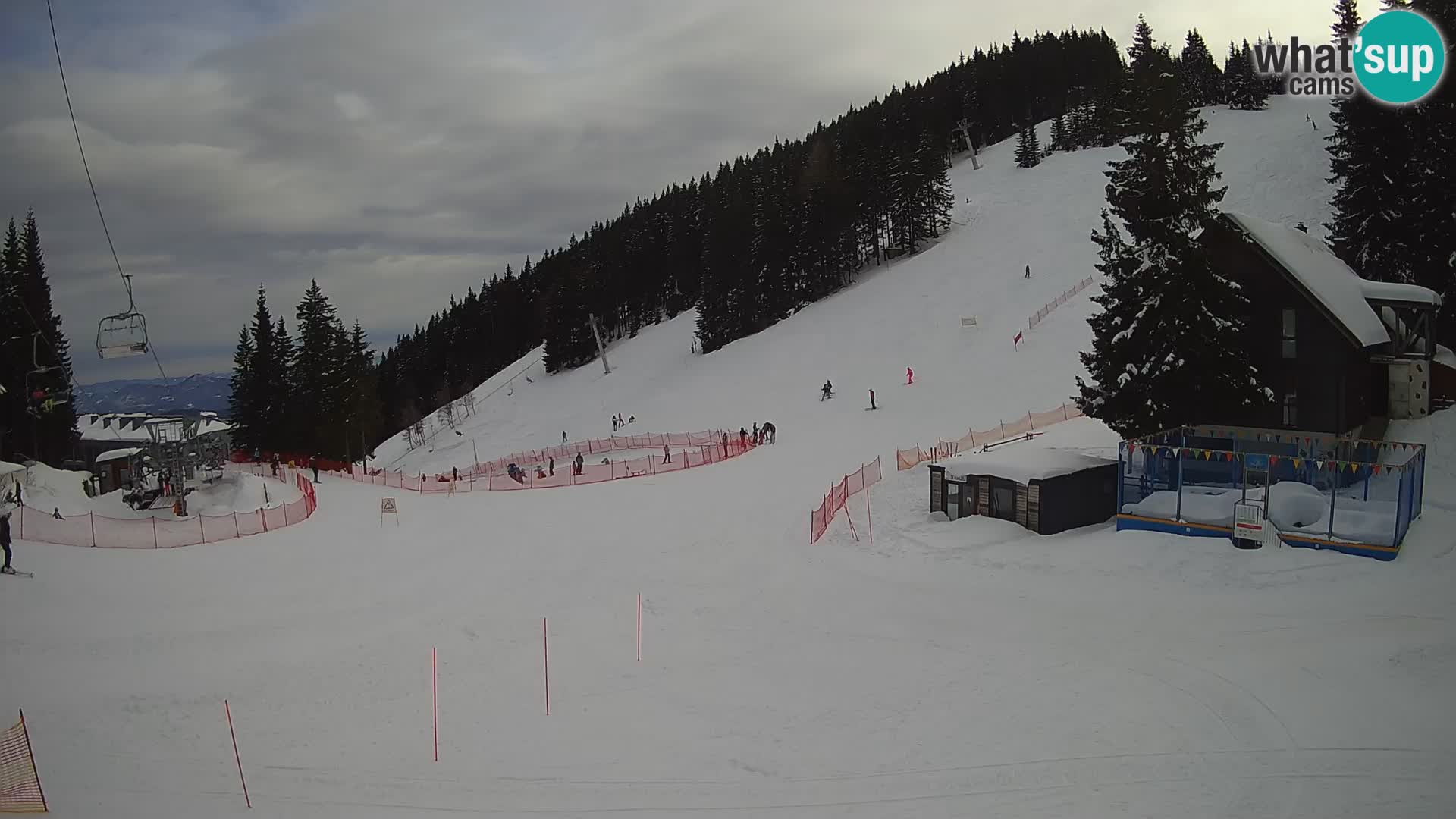 GOLTE Ski resort live webcam – view to Medvedjak – Slovenia
