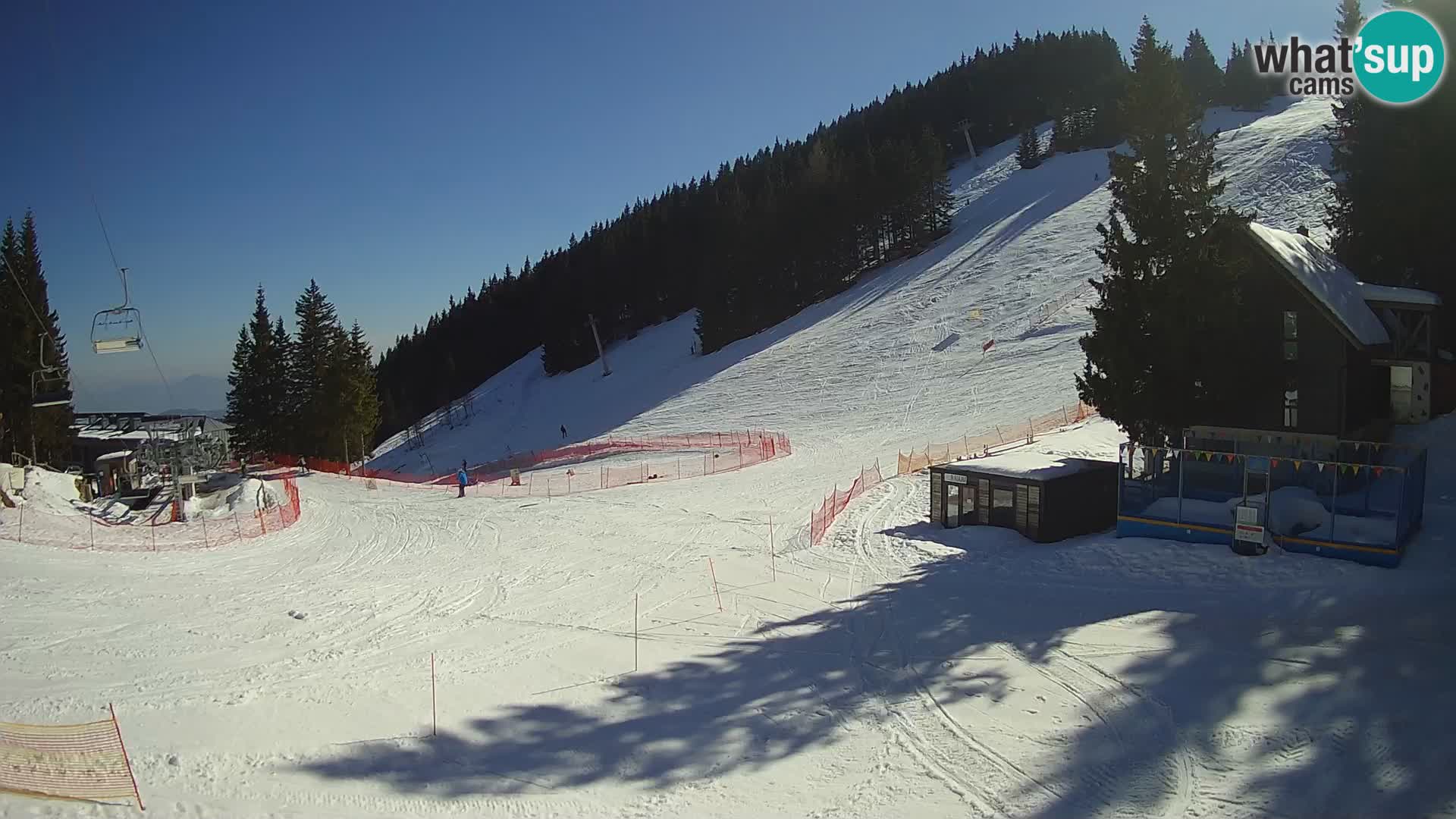 Cámara web en vivo de la estación de esquí GOLTE – vista a Medvedjak – Eslovenia