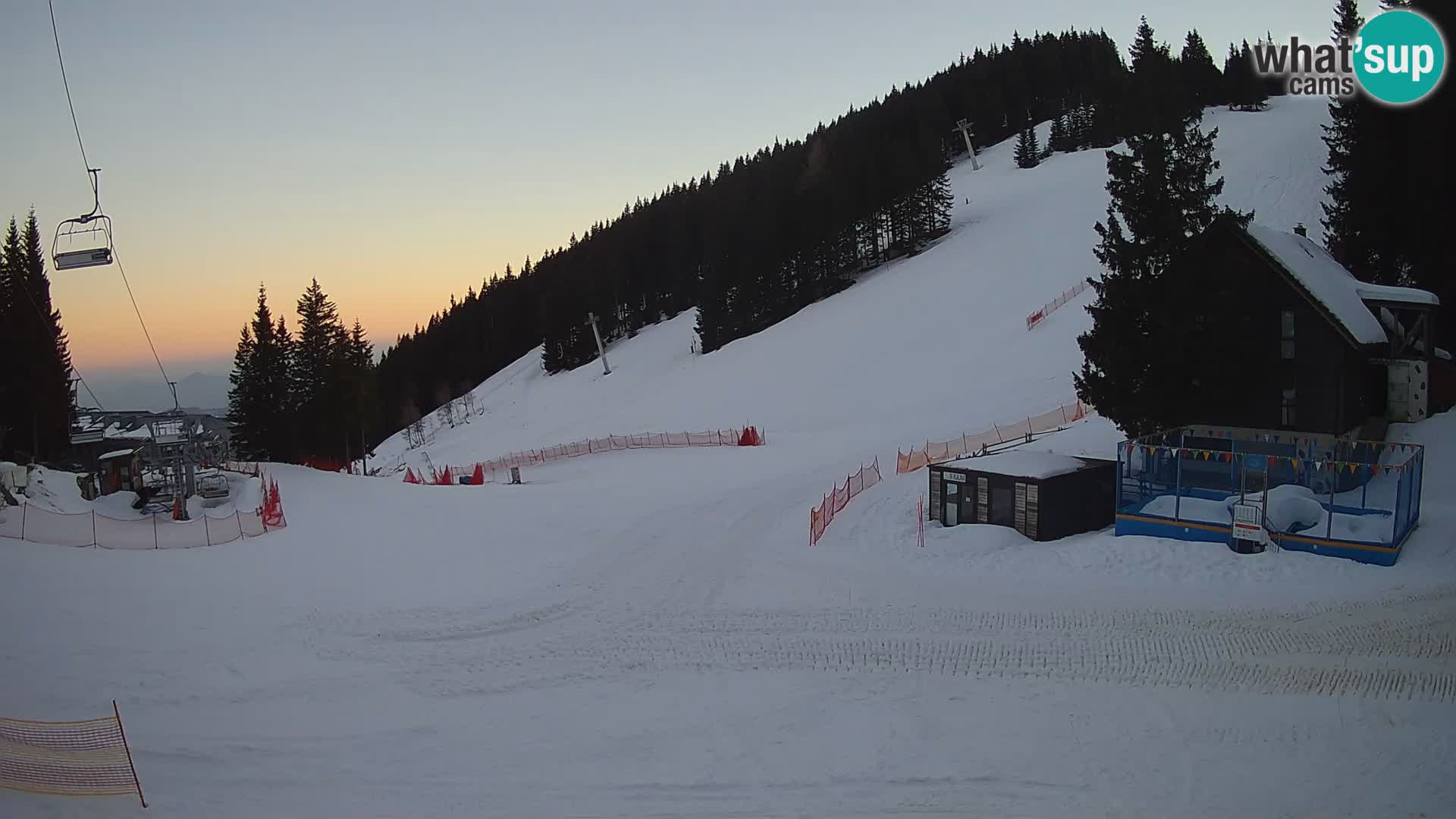 Webcam en direct de la station de ski de GOLTE – vue sur Medvedjak – Slovénie