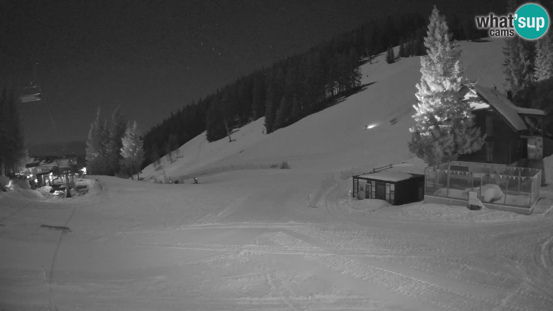 Cámara web en vivo de la estación de esquí GOLTE – vista a Medvedjak – Eslovenia