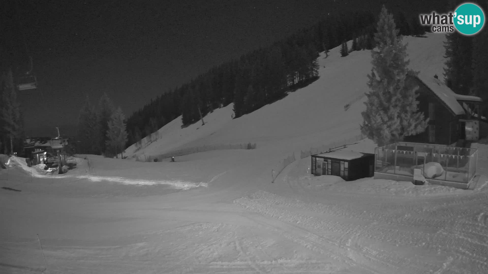 Cámara web en vivo de la estación de esquí GOLTE – vista a Medvedjak – Eslovenia