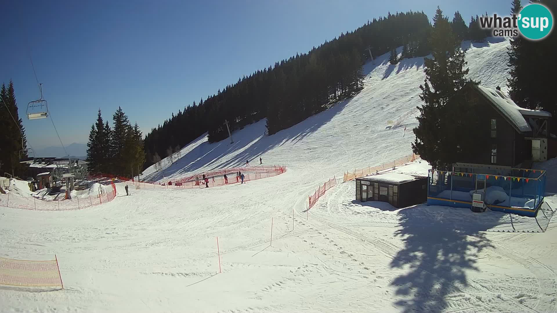 Cámara web en vivo de la estación de esquí GOLTE – vista a Medvedjak – Eslovenia