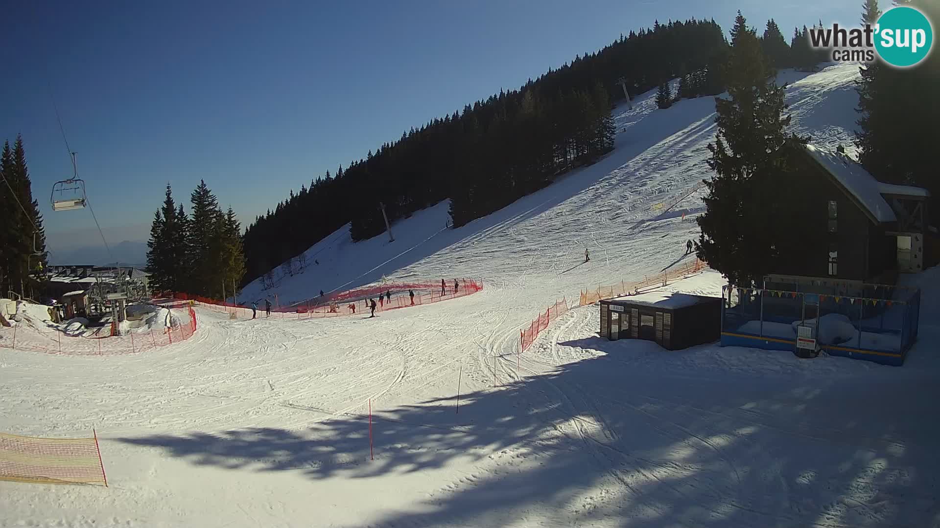 Cámara web en vivo de la estación de esquí GOLTE – vista a Medvedjak – Eslovenia