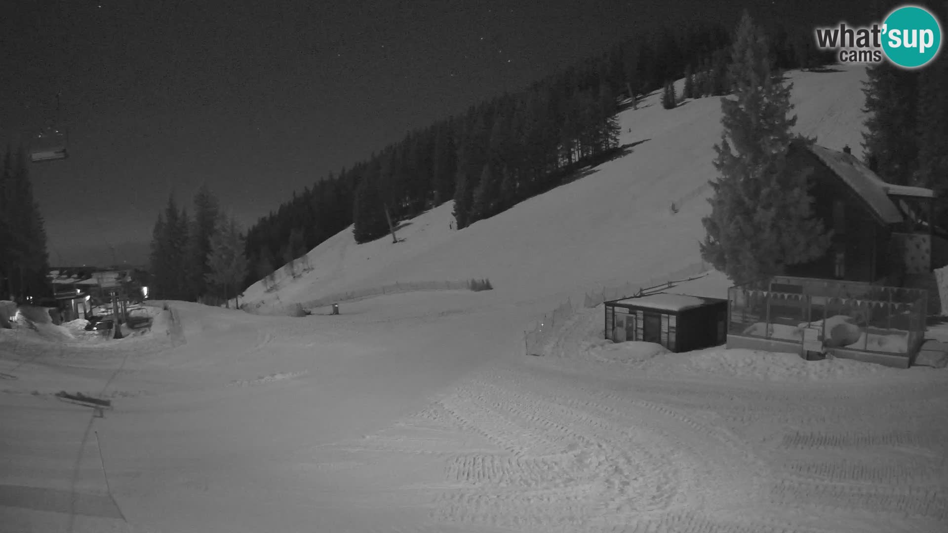 Cámara web en vivo de la estación de esquí GOLTE – vista a Medvedjak – Eslovenia