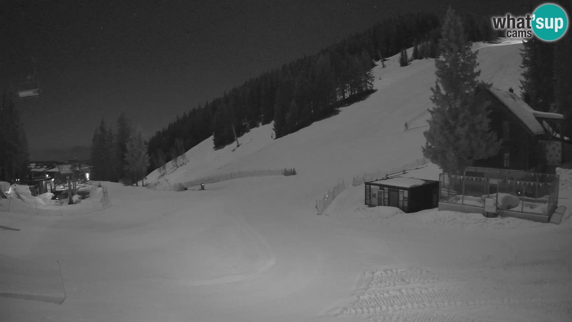 Cámara web en vivo de la estación de esquí GOLTE – vista a Medvedjak – Eslovenia