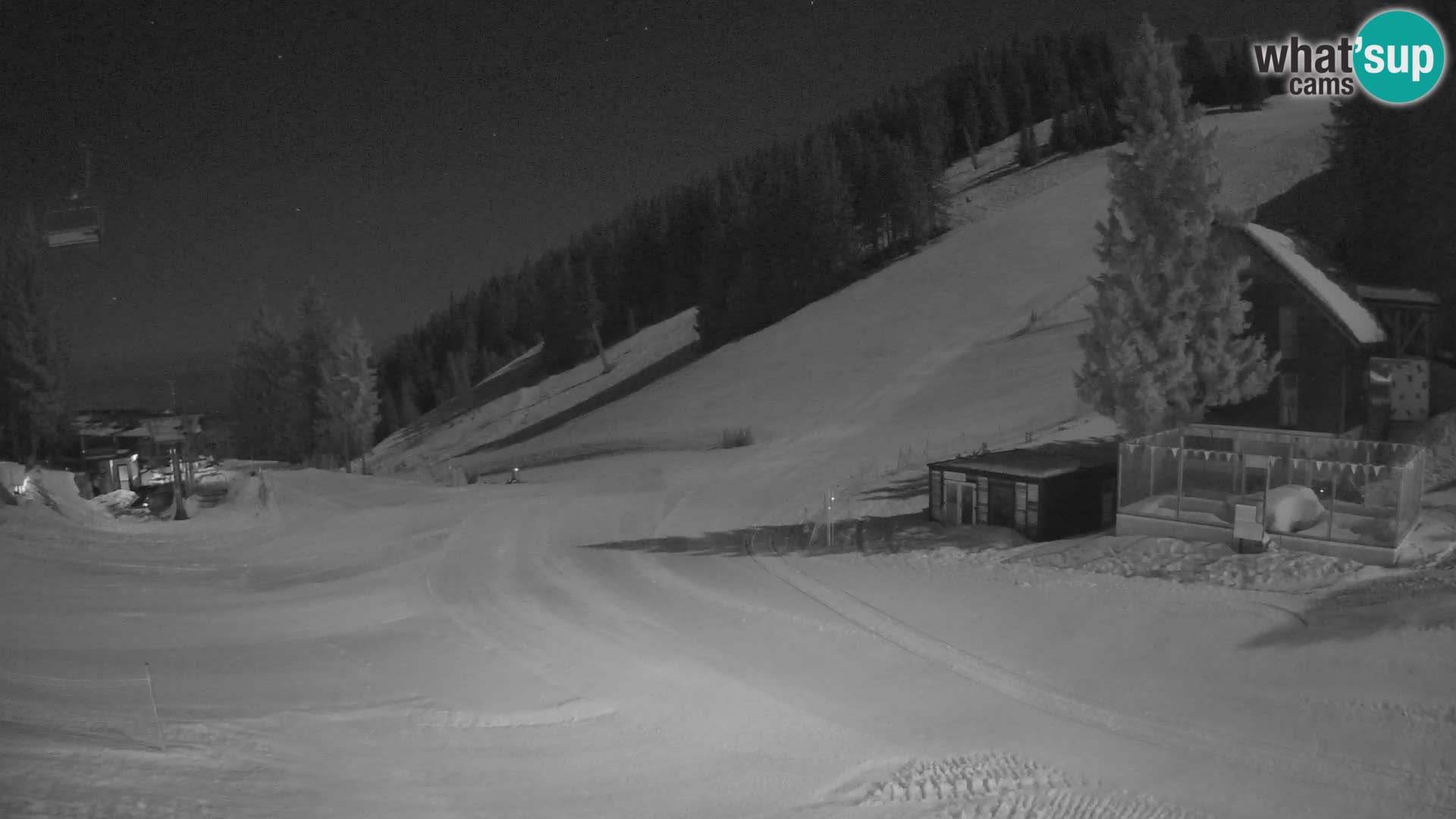 Cámara web en vivo de la estación de esquí GOLTE – vista a Medvedjak – Eslovenia