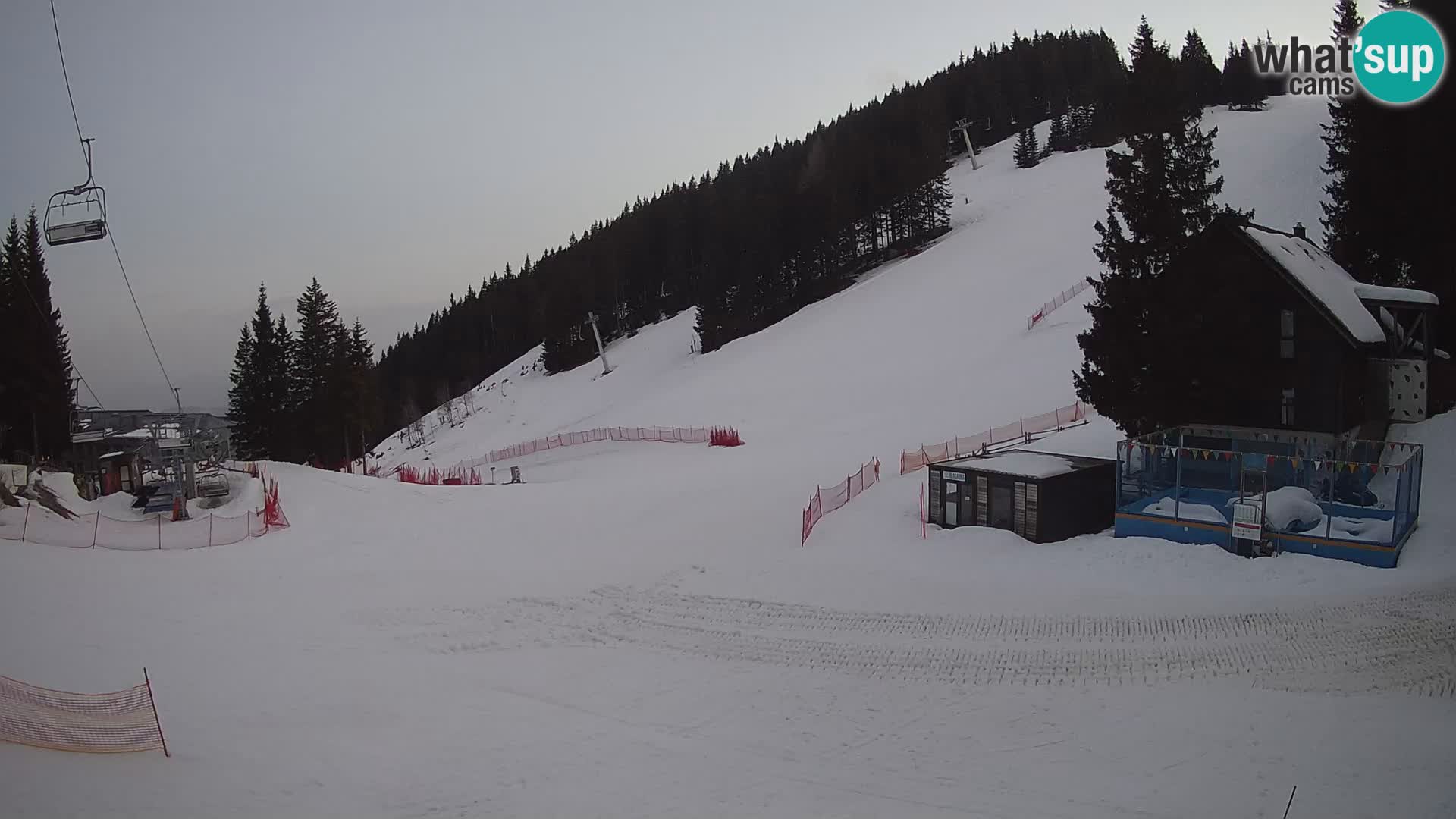 GOLTE Ski resort live webcam – view to Medvedjak – Slovenia