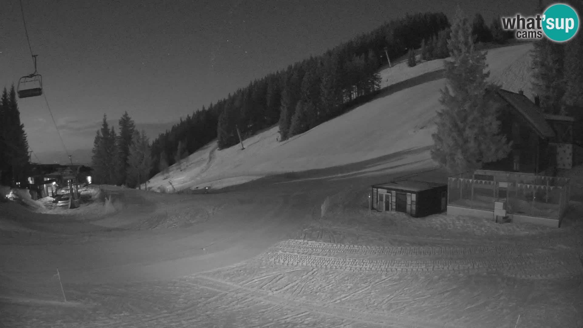 Cámara web en vivo de la estación de esquí GOLTE – vista a Medvedjak – Eslovenia