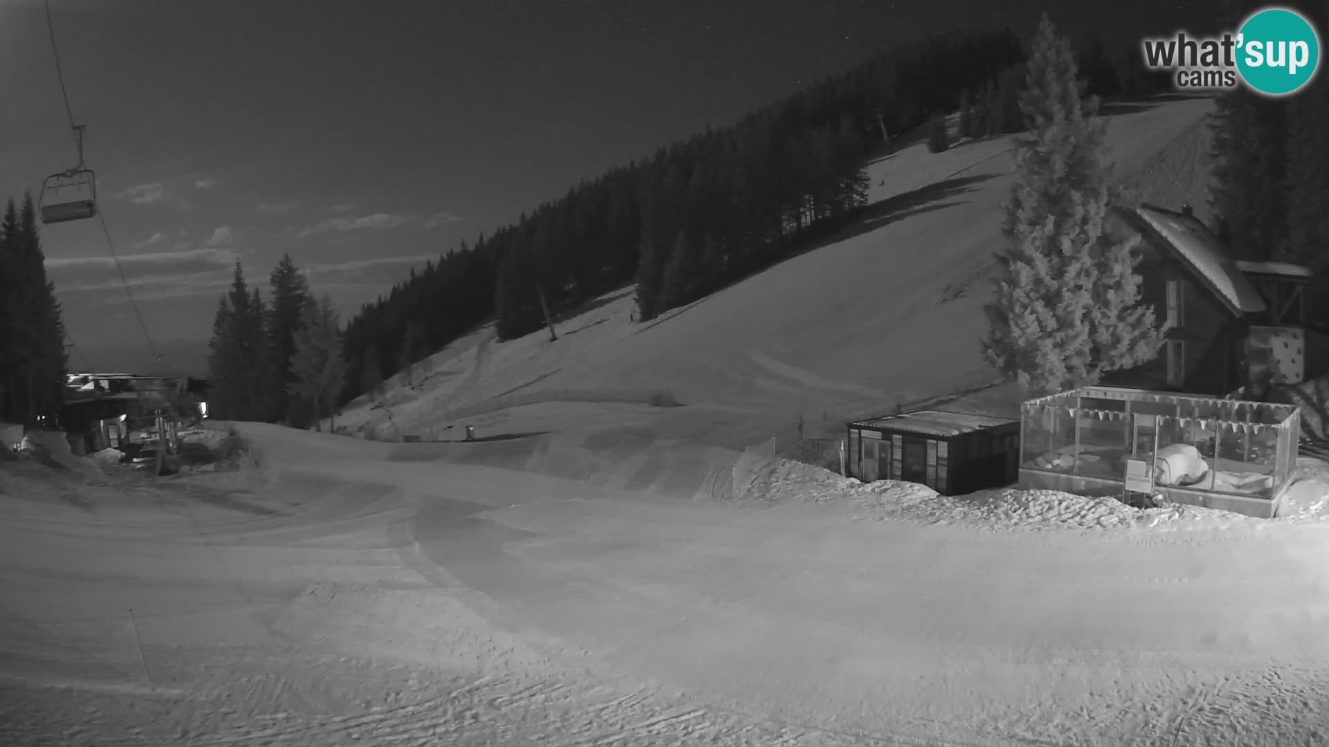 Cámara web en vivo de la estación de esquí GOLTE – vista a Medvedjak – Eslovenia