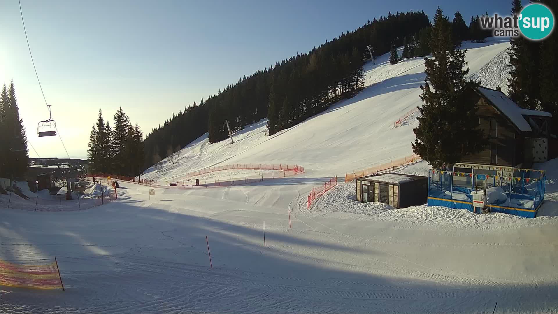 Webcam en direct de la station de ski de GOLTE – vue sur Medvedjak – Slovénie