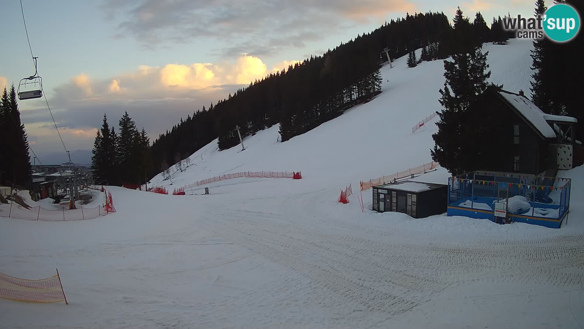 Webcam en direct de la station de ski de GOLTE – vue sur Medvedjak – Slovénie