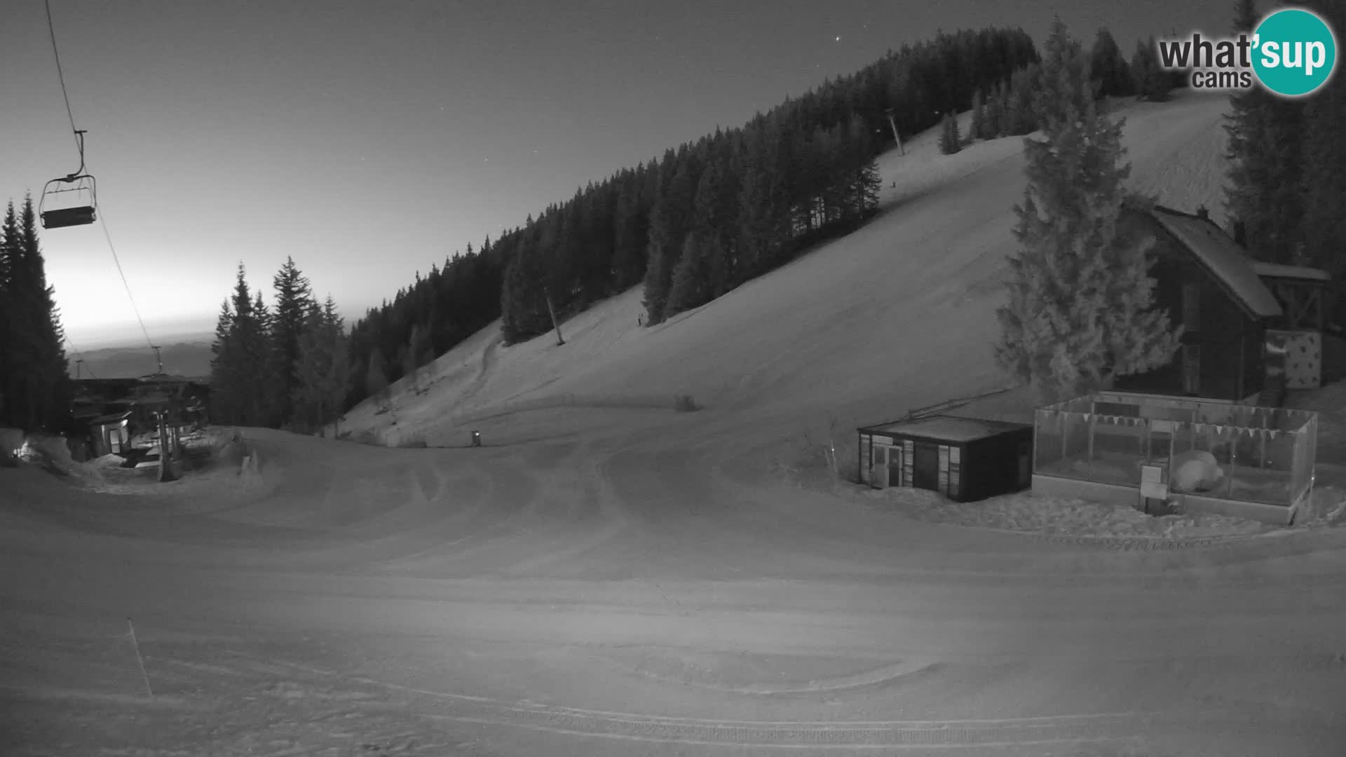 Cámara web en vivo de la estación de esquí GOLTE – vista a Medvedjak – Eslovenia