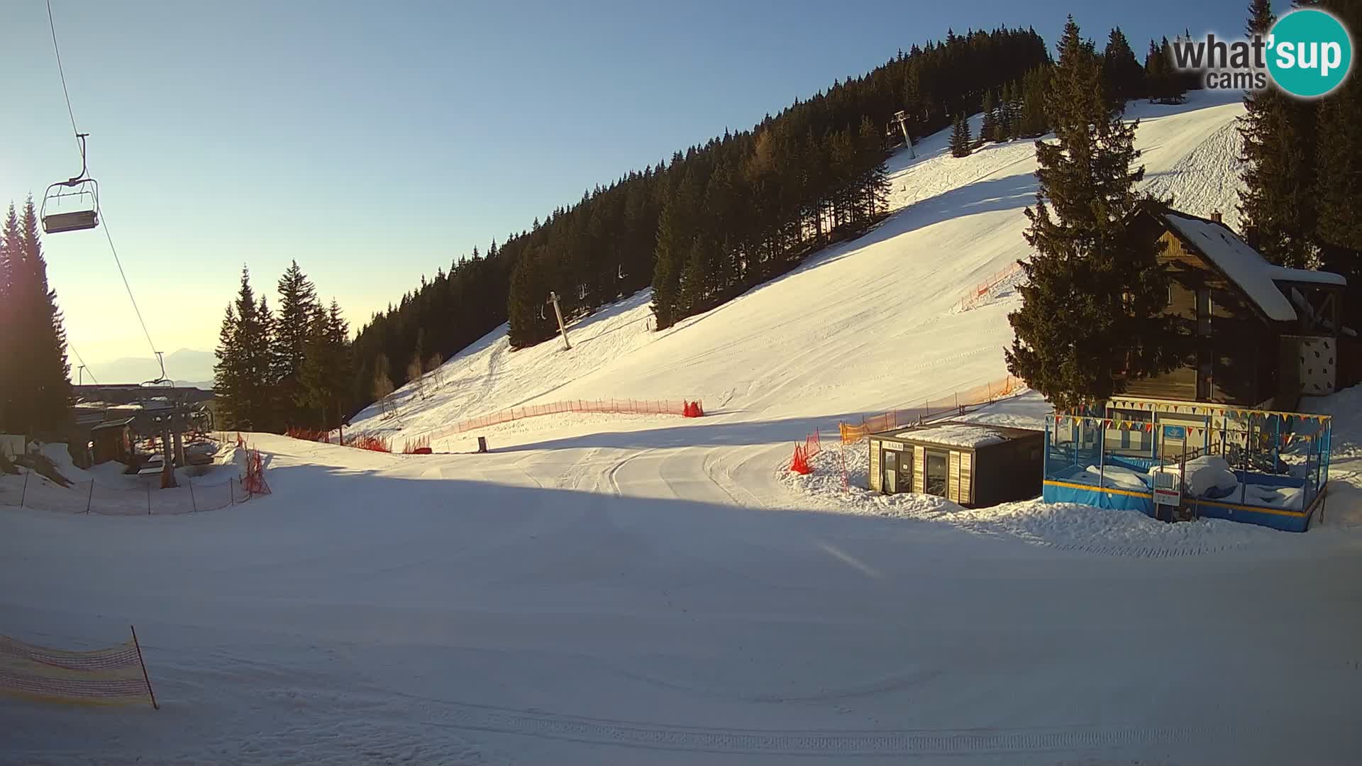 Cámara web en vivo de la estación de esquí GOLTE – vista a Medvedjak – Eslovenia