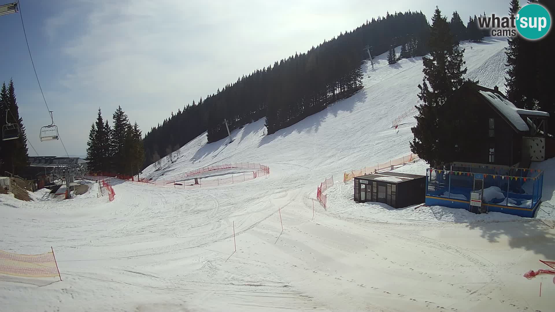 GOLTE Ski resort live webcam – view to Medvedjak – Slovenia