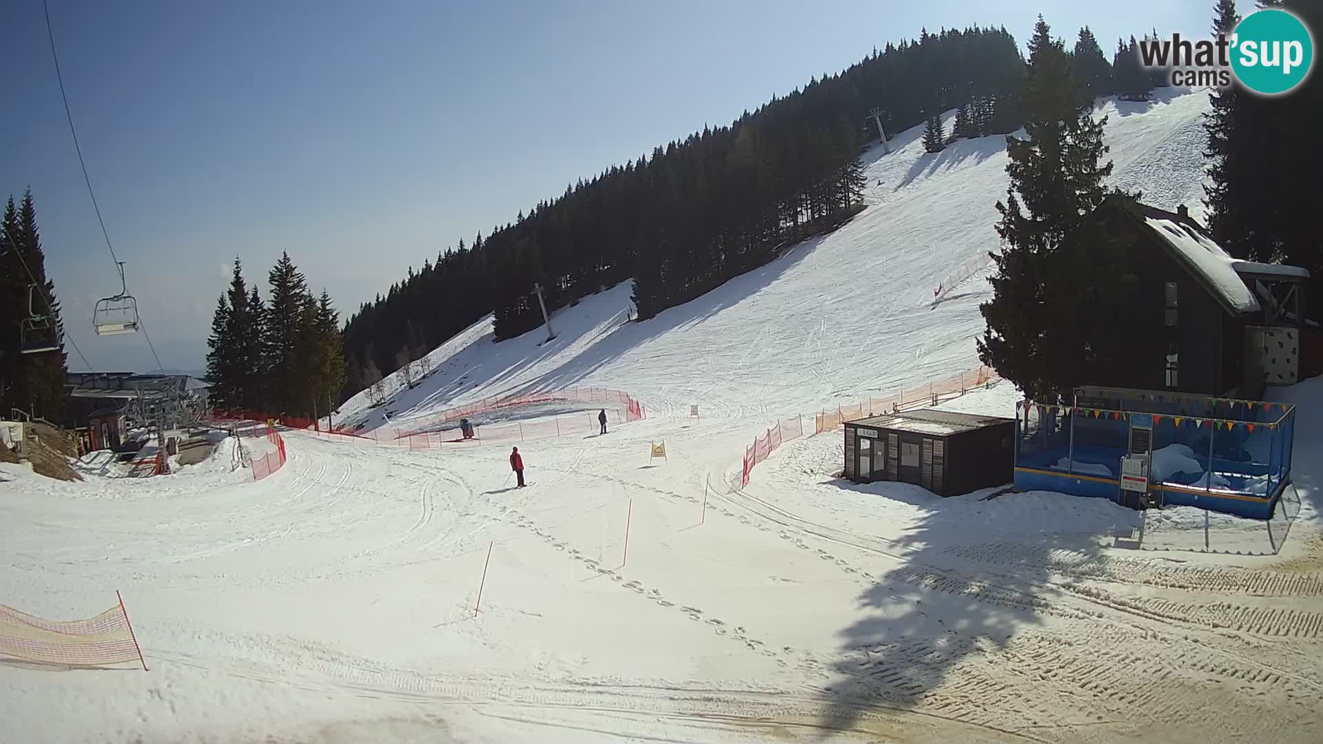 Cámara web en vivo de la estación de esquí GOLTE – vista a Medvedjak – Eslovenia