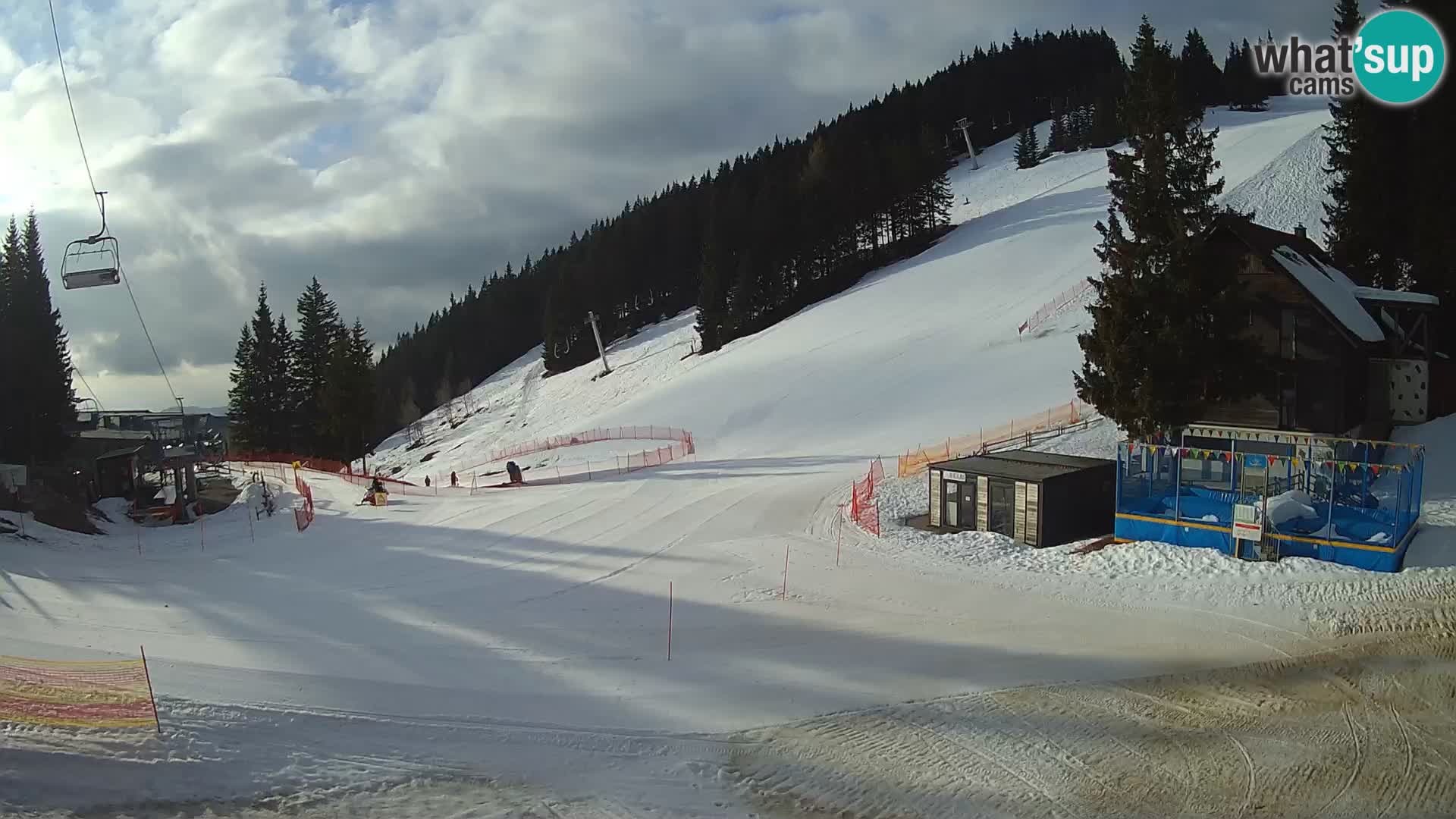 Webcam en direct de la station de ski de GOLTE – vue sur Medvedjak – Slovénie
