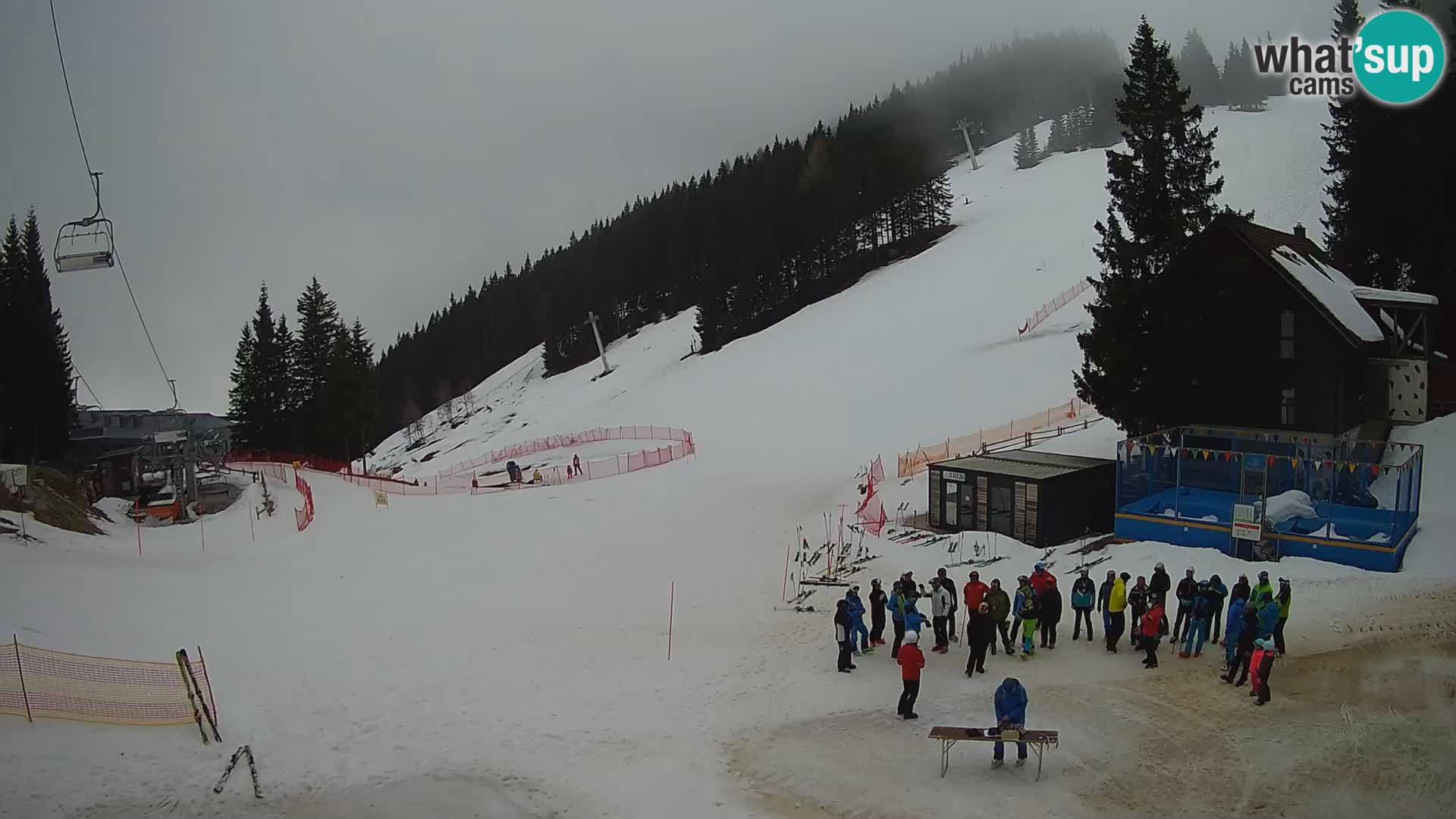 GOLTE Ski resort live webcam – view to Medvedjak – Slovenia