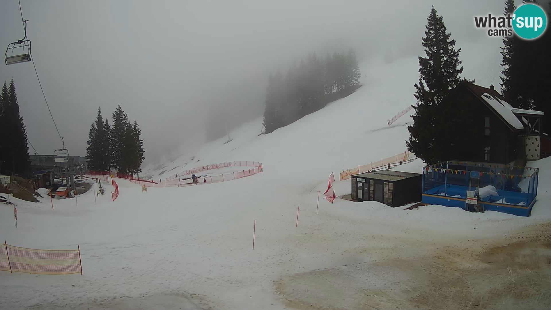 Cámara web en vivo de la estación de esquí GOLTE – vista a Medvedjak – Eslovenia