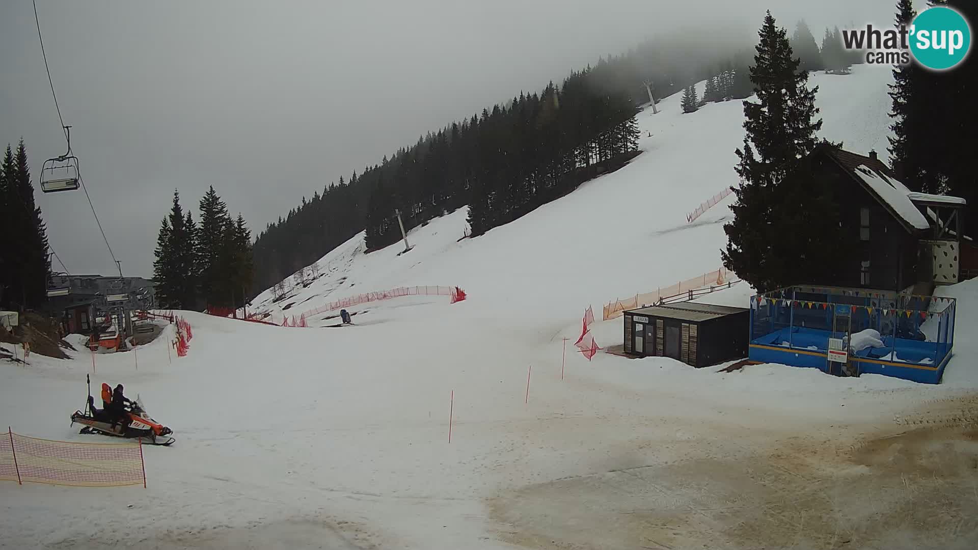 Webcam en direct de la station de ski de GOLTE – vue sur Medvedjak – Slovénie