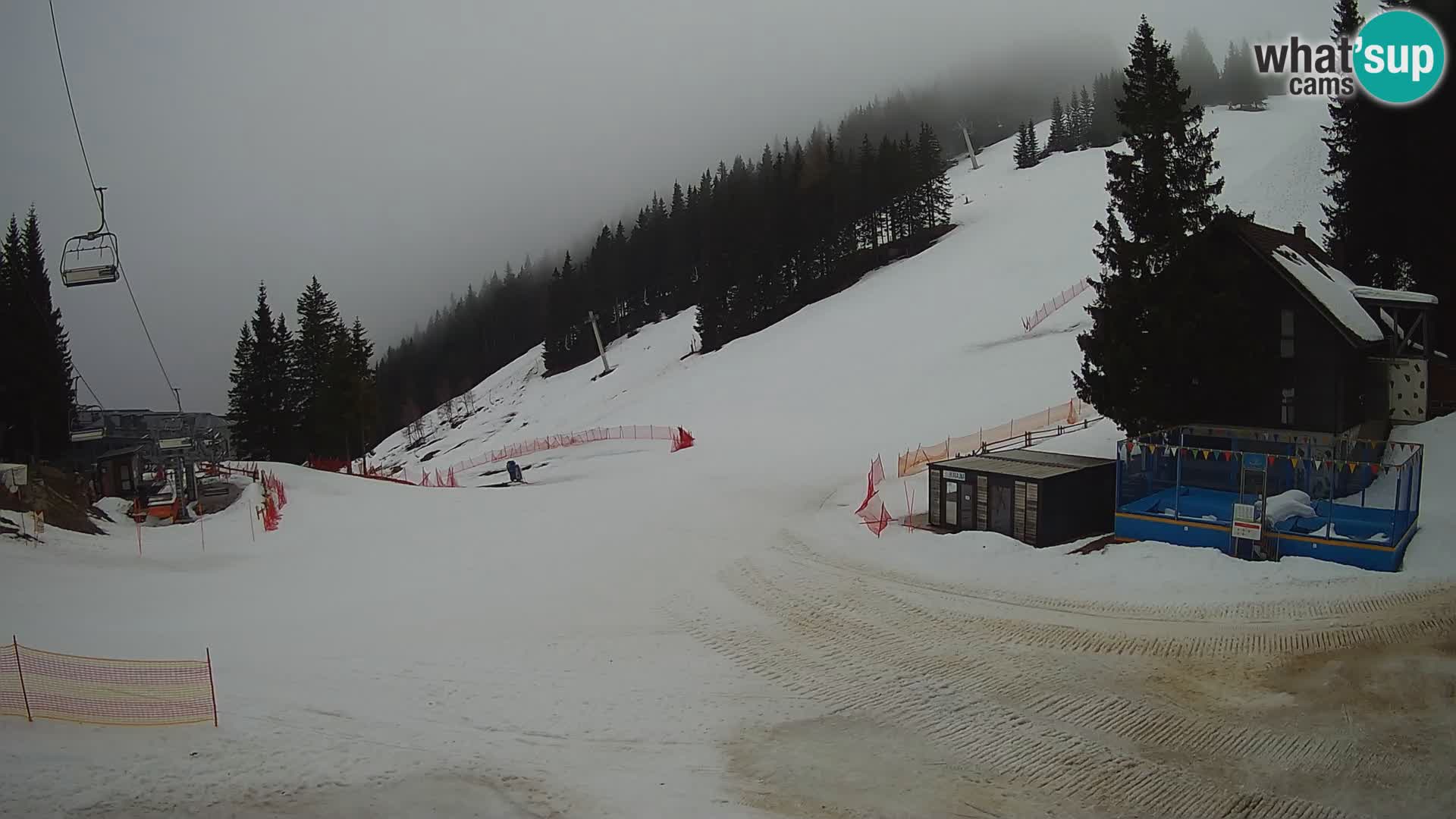 Webcam en direct de la station de ski de GOLTE – vue sur Medvedjak – Slovénie