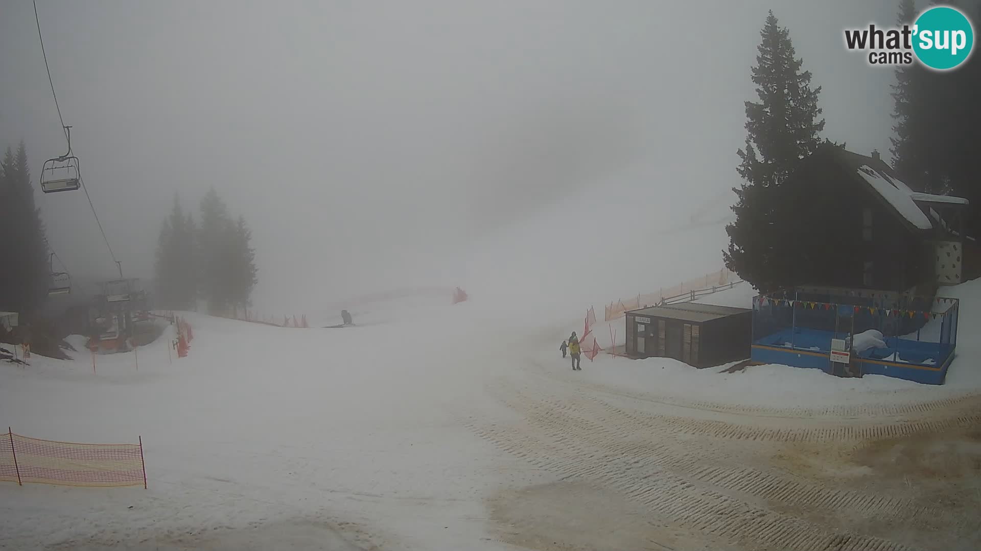 Spletna kamera smučišča GOLTE v živo – pogled na Medvedjak