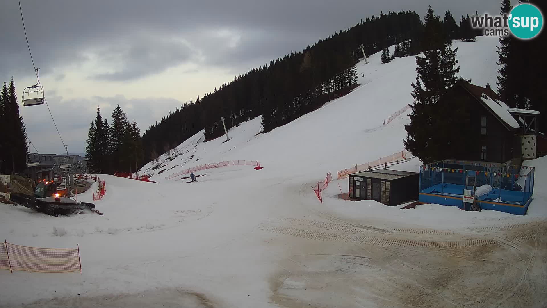 GOLTE Ski resort live webcam – view to Medvedjak – Slovenia