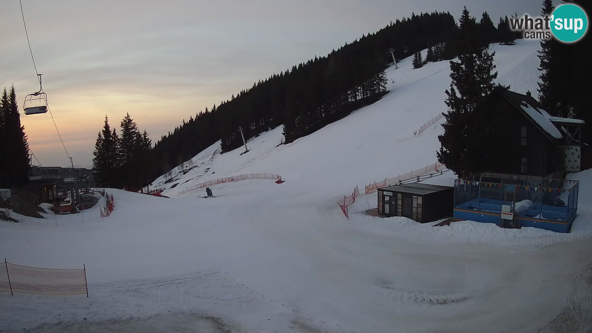 GOLTE Ski resort live webcam – view to Medvedjak – Slovenia