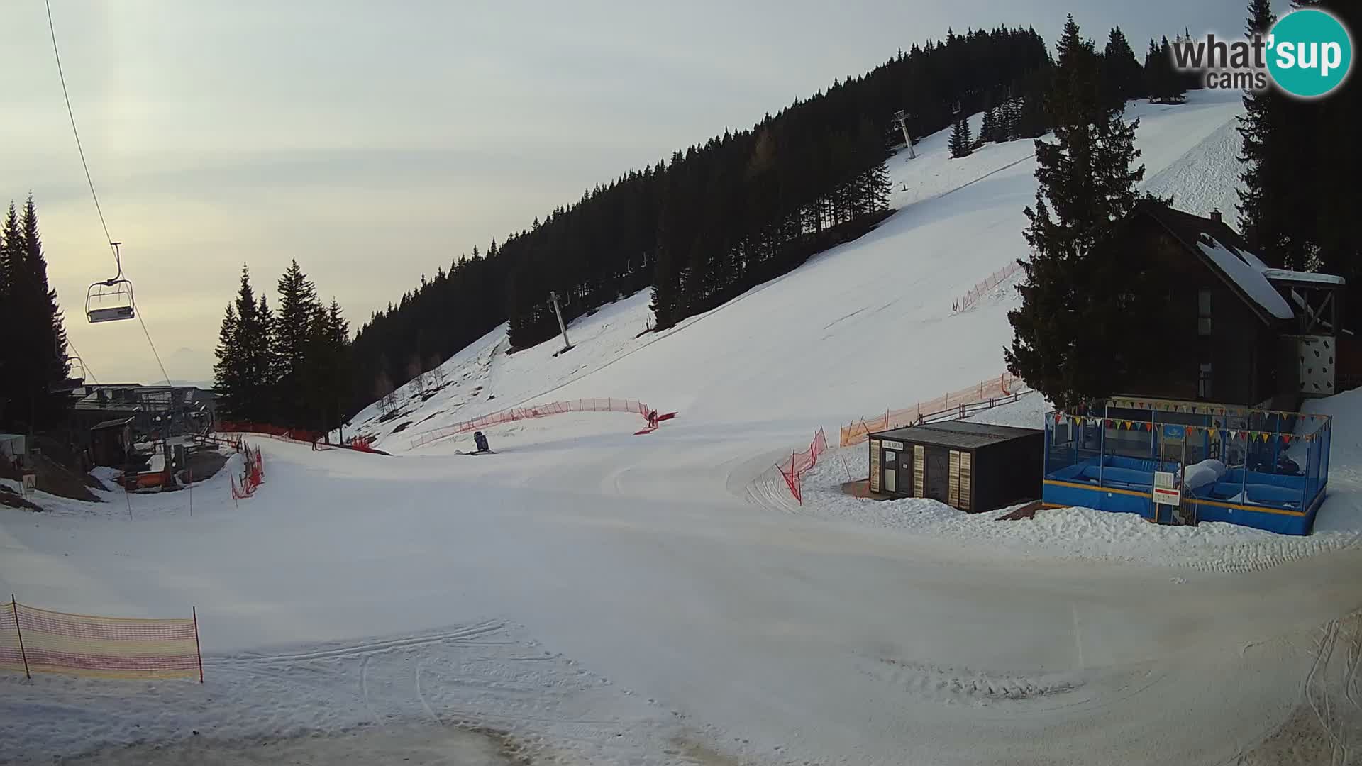 GOLTE Ski resort live webcam – view to Medvedjak – Slovenia