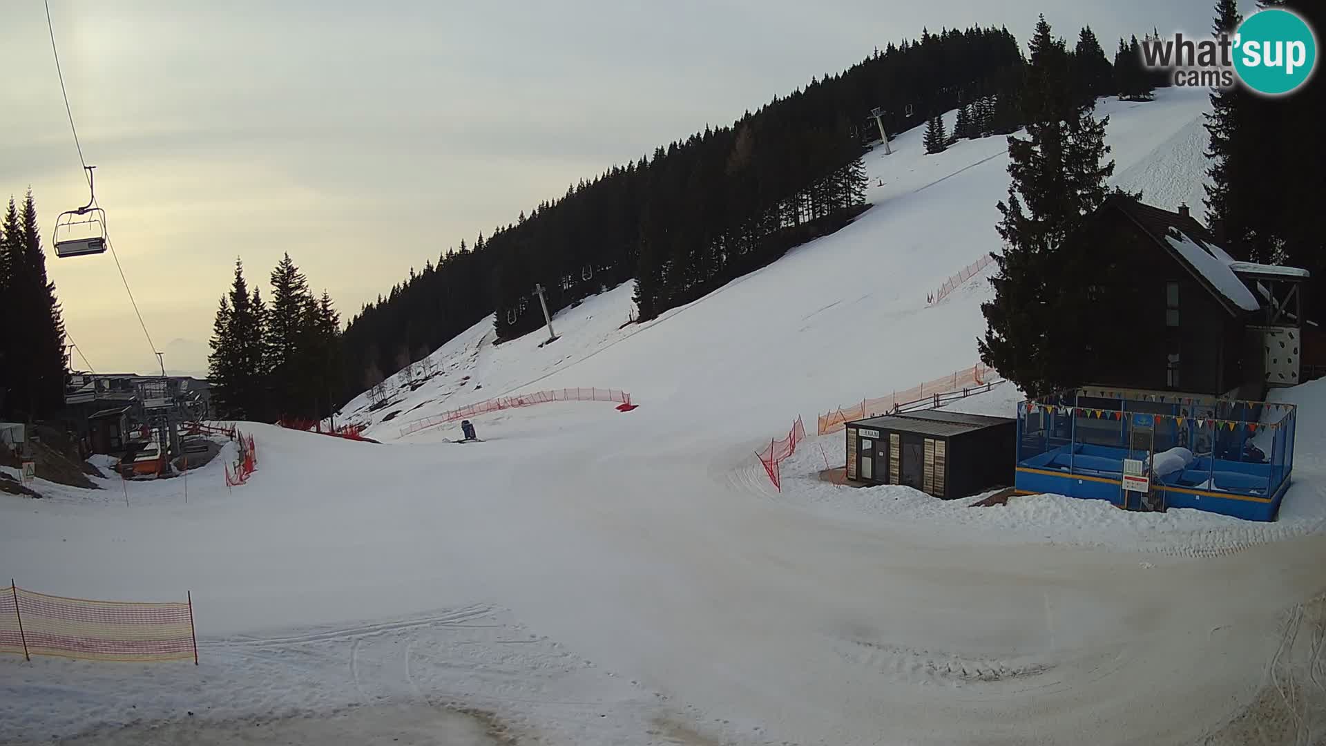 GOLTE Ski resort live webcam – view to Medvedjak – Slovenia