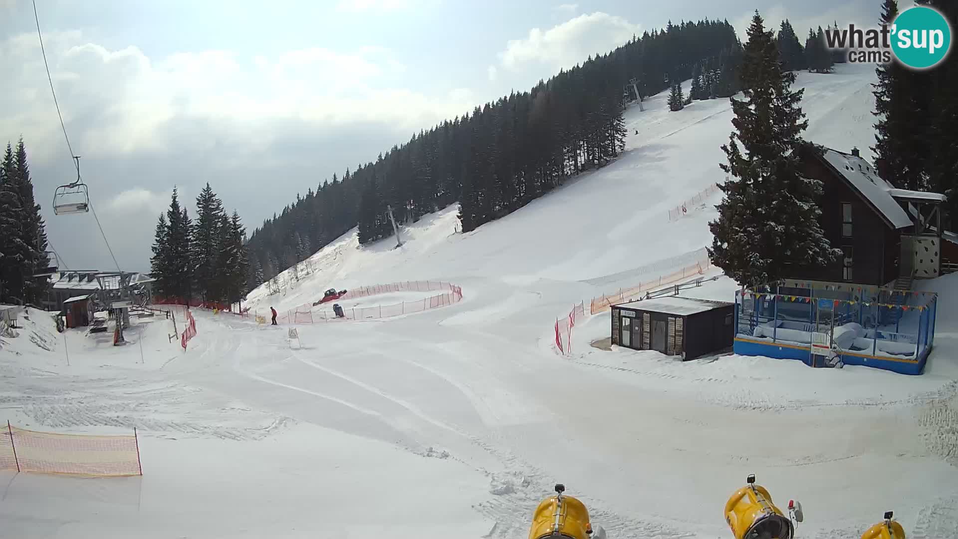 GOLTE Ski resort live webcam – view to Medvedjak – Slovenia