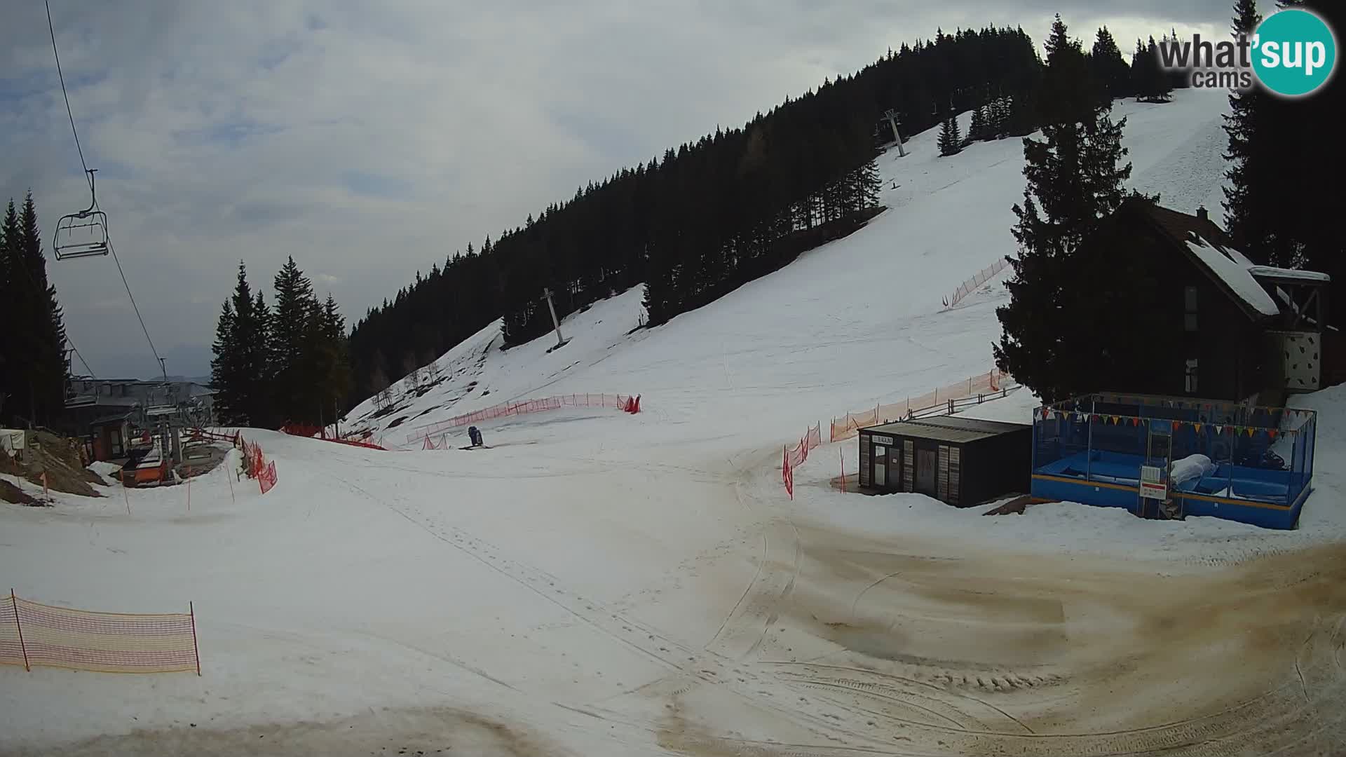 GOLTE Ski resort live webcam – view to Medvedjak – Slovenia