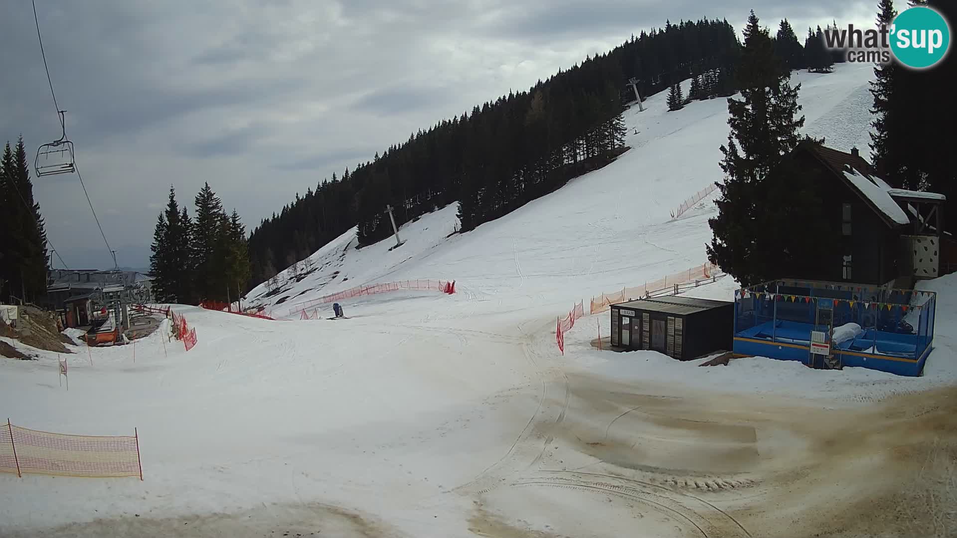 GOLTE Ski resort live webcam – view to Medvedjak – Slovenia
