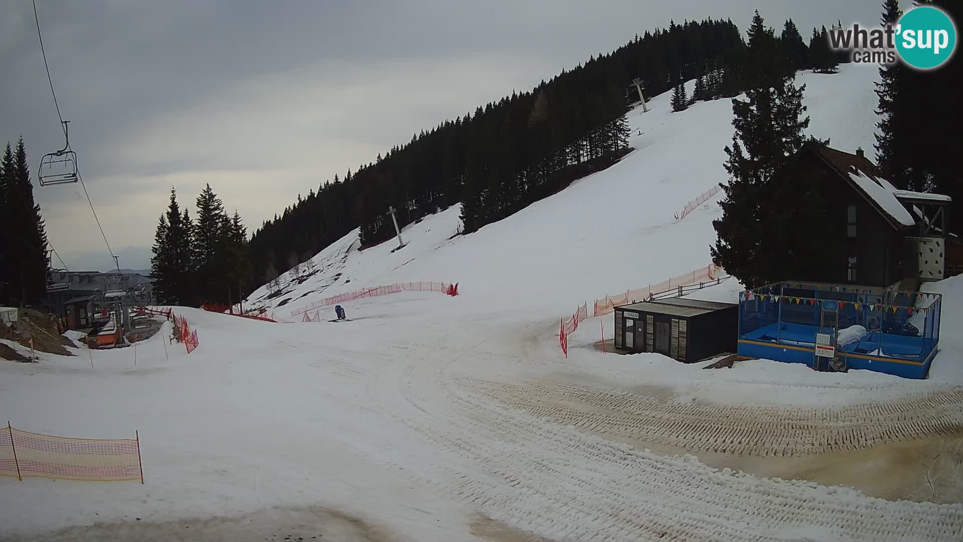 GOLTE Ski resort live webcam – view to Medvedjak – Slovenia