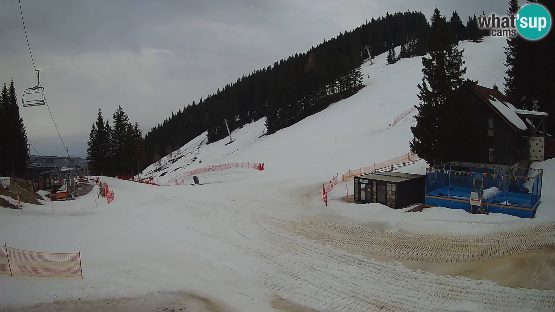GOLTE Ski resort live webcam – view to Medvedjak – Slovenia